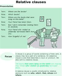 It has a subject and verb, but can't stand alone as a sentence. 50 Relative Clause Ideas Relative Clauses Clause Relative Pronouns