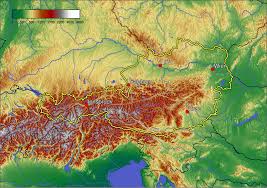 En plein centre de l'enrope, elle sait s'inspirer de ses voisins tchèques, slovaques, hongrois ou encore italiens mais elle affirme une identité forte qui lui est. Autriche Relief Map Populationdata Net