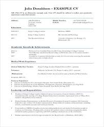 Evaluating pharmacological ascorbic acid and hyperbaric. 10 Sample Medical Curriculum Vitae Templates Pdf Doc Free Premium Templates