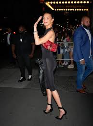 Bella Hadids Sleek Black Set Featured a Controversial Capri Fit