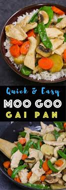 This Moo Goo Gai Pan Is A Quick And Easy Popular Weeknight Meal Which Tastes So Much Better Than Takeout The Tender Chicke Diy Food Recipes Food Yummy Dinners