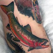 Jackfish tattoo on the forearm. 60 Trout Tattoo Designs For Men Freshwater Fish Ink Ideas