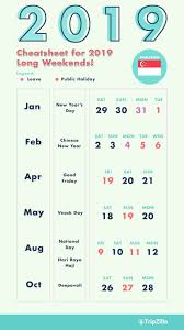 6 Long Weekends In Singapore In 2019 Bonus Calendar Amp Cheatsheet Dowload June 2019 Calendar Calendar June 2019 Calendar
