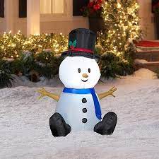 Product title christmas snowman decorating kit snowman making kit. 4 Tall Airblown Snowman Christmas Infla Walmart Com Christmas Inflatables Christmas Snowman Snowman