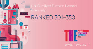 World university rankings for 2020/21, according to times higher education. Enu Kz L N Gumilyov Eurasian National University
