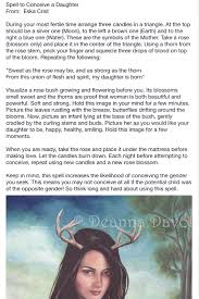 Spell To Conceive A Daughter Fertility Spelling Trying To Conceive