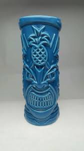 Tommy Bahama Rum Blue Hawaiian Tiki Pineapple Tumbler Mug Glass Vase Usa Seller Pineapple Tumbler Hawaiian Tiki Mugs