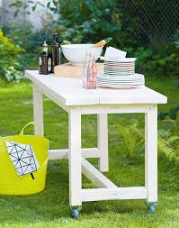 Mobiler Gartentisch Selbst Gebaut Gartenzauber Gartentisch Gartentisch Selber Bauen Selber Bauen Garten