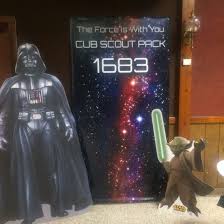 We Just Had Our 2016 Blue Gold Banquet The Theme Was Star Wars And I Bought Most Of The Decorations From Bear Scout Activities Scout Activities Bear Scouts