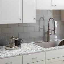 Having a white background with golden and gray movement, this granite has beautiful, subtle character. Hampton Bay 8 Ft Cream Laminate Countertop Kit With Right Miter And Eased Edge In White Ice Granite Etchings 12349kt08r9476 The Home Depot