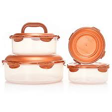 Check spelling or type a new query. Lock N Lock Serve Store 4 Piece Set Round Nesting Storage Containers W Lids Shophq