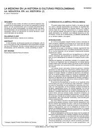 Historia de la medicina resumen. La Medicina En La Historia Culturas Precolombinas