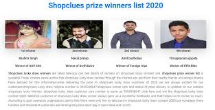 9955338647 Shopclues Winner List 2020 Issuu Shopclues winner list 2021 dear customer agar apko shopclues se koi call ya sms recieve ho aur prize ke baare mai bataye aur fees bharne ke liye bole to fees bharne se pehle shopclues prize department whatsapp 9433906146 or call 9433906146. 9955338647 shopclues winner list 2020