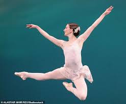 Download this energetic ballerina dancer silhouette vector illustration now. Royal Ballet Star Strikes A Pose Outside Hotel Room Where Jk Rowling Wrote Harry Potter Book Daily Mail Online