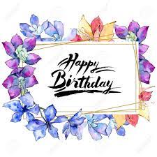 Happy birthday card, pink balloon, birthday party, card for birthday, handmade happy birthday card, greeting card. Handwritten Message In Magenta And Purple Watercolor Happy Birthday Greeting Cards Set Paper Party Supplies Greeting Cards Delage Com Br