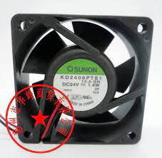 Sunon 6cm Kd2406pts1 6025 24v 1 4w 2wire Cooling Fan 60 60 25mm Computer Components Graphic Card Electronic Components