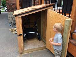 Stroller Storage Stroller Storage Storage Shed Space Ideas