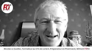 Nicolas Le Quellec, Formateur au CFA de Lorient (préparation en Pharmacie)  & Militant FO56
