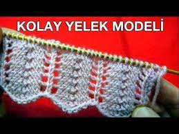 Kolay Yelek Modeli Youtube Knitting Tutorial Baby Knitting Patterns Knitting Patterns