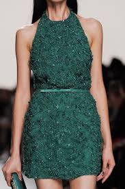 Elie Saab Details Spring Summer 2014 Pfw Green Cocktail Dress Emerald Green Cocktail Dress Emerald Green Dresses
