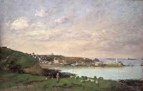 View At Saint Quay Portriaux 1871 1873 Eugene Louis Boudin Oil Painting Eugene Boudin Art Canvas Art Prints