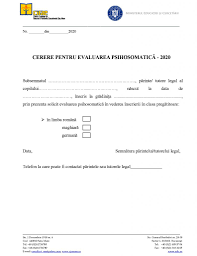 100 criterii specifice de departajare pentru inscrierea in clasa pregatitoare: È™coala PorumbeÈ™ti Evaluare PsihosomaticÄƒ