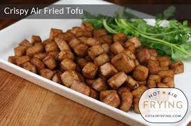 Crispy Air Fried Tofu Fried Tofu Tofu Actifry Recipes