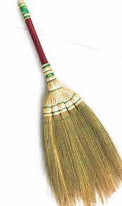 1 X Broom Grass Broom Witch Broom Bamboo Handle Clean Dust Hair Hand Grip 24 Broom Witch Broom Bamboo Handles