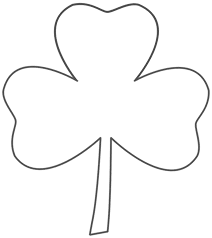 Three Leaf Clover Coloring Page St Patrick S Day Coloring Pages To Print Clover Leaf Coloring Pages