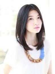 ナチュラルストレート ミディアム ビューティーboxヘアカタログ ミディアムストレートヘア 黒髪 ストレート ロングボブ