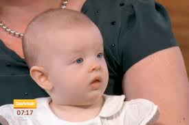 Baby survives after being born with no blood