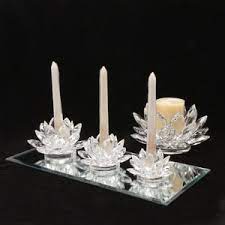 Vtg 1999 shannon crystal vase/candle holder/dish nwt $35 $0 size: Lot Art Shannon Crystal Lotus Candle Holders