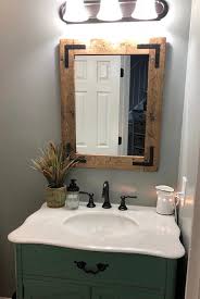 Rustic Distressed Mirror Farmhouse Mirror Wood Mirror Etsy Bathroom Mirror Wood Mirror Farmhouse Mirrors