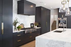 Black Kitchen Cabinets Painted In Benjamin Moore Bm 2124 10 Wrought Iron In 2020 Modern Kitchen Design Contemporary Kitchen Remodel Contemporary Kitchen Cabinets