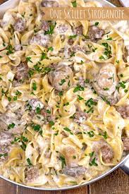 One Pan Stroganoff The Midnight Baker Beef Dinner Ground Beef Stroganoff Ground Beef Recipes