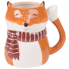 Mug Renard En Porcelaine Sur Maisons Du Monde Piochez Parmi Nos Meubles Et Objets Deco Et Faites Le Plein D Inspiration Porcelana Navidad Natural Taza