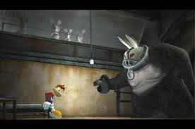 One of the trailers for rayman raving rabbids tv party features a rabbit dressed in a tuxedo singing the james bond theme in a gun barrel sequence. Rayman Raving Rabbids Gamesradar