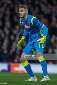 Alex Meret Of Napoli Looks On During The Uefa Europa League Quarter Goalkeeper Sports Mix Football Club