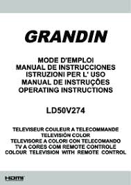 Whole foods market we believe in real food: Grandin Ld50v274 Mode D Emploi Notice Fr