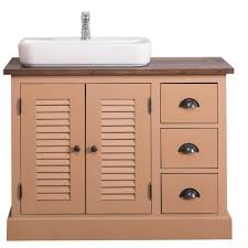 Cabinetry is one of the most important elements in your a wall of tiny mosaic tiles is punctuated by a dark wood vanity cabinet in this small bathroom. Casa Padrino Country Style Solid Wood Washbasin Cabinet Brown Dark Brown 100 X 51 X H 75 Cm Country Style Bathroom Furniture
