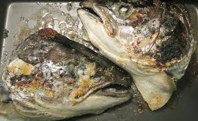Garlic And Butter Broiled Salmon Heads Broiled Salmon Salmon Head Recipe How To Cook Fish