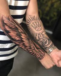 Stay Hungry Ninovtattoo Rosetattoo Luxury Ink Wing Tattoo In 2020 Arm Tattoos For Guys Wing Tattoo Men Tattoos