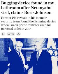 PalMedia on X: "Begs the question: what dirt does Netanyahu have on Boris  Johnson who never misses an opportunity to play the I love Israel card.  https://t.co/hAx8n4hFcQ" / X