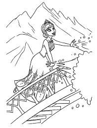 The moon and stars are no match for this spotted unicorn! Queen Elsa Stair To Her Castle Coloring Pages Coloring Sky