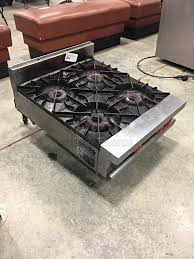 Stainless Steel Vulcan Natural Gas 4 Burner Range Counter Top Located In Spartanburg Sc We Ship N Coffee Table Restaurant Equipment Pallet Coffee Table