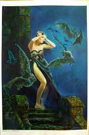 Esteban Maroto cover painting, in Gianluca Bellisario's European artists  Comic Art Gallery Room