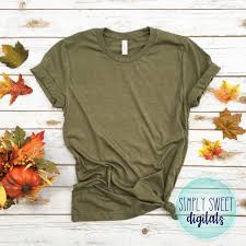 Bella Canvas 3413 Mockup Bella Canvas Olive Mockupfall Etsy In 2020 Clothing Mockup Shirt Mockup Blank T Shirts