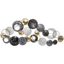 Decoration Murale En Metal Rond 93 X 43 Cm Achat Vente Objet Decoration Murale Fer Cdiscount