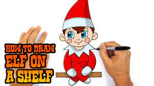 The free download includes 8 labels on one sheet, making it easy to print and cut apart. How To Draw Elf On A Shelf Drawing Lesson Youtube