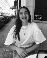 Black And White Photo Woman Smiling 